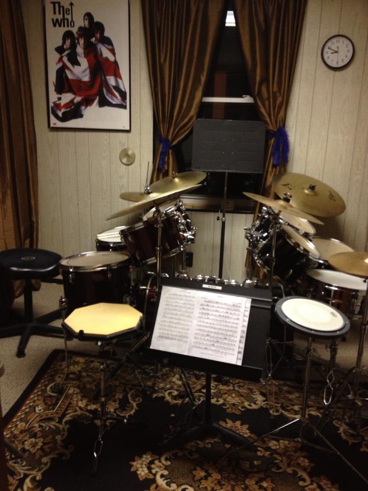 Mark Sutton Drum room at Ann Arbor Muisc Center